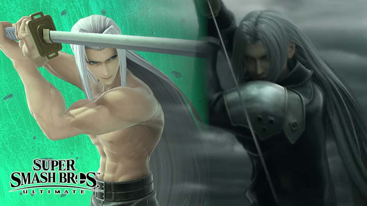 super smash bros ultimate sephiroth ff7 advent children