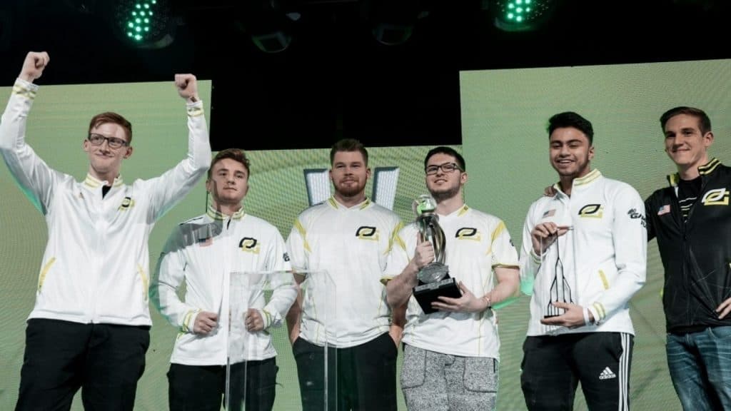 OpTic Gaming raising a trophy