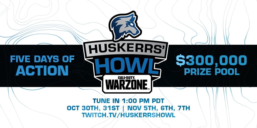 Huskerrs howl warzone logo