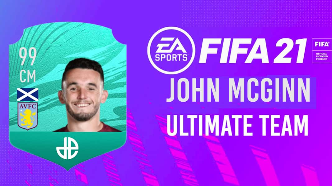 John McGinn 99 card on Dexerto background