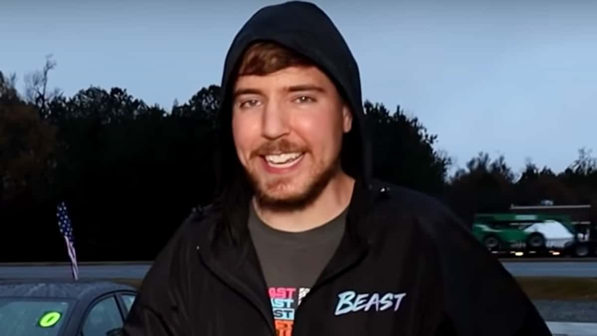 MrBeast filming a YouTuber video