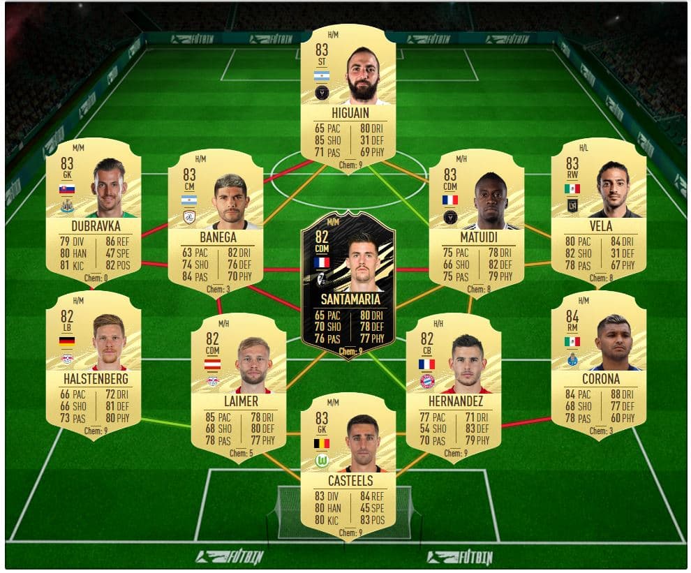 Premier League SBC solution for McTominay Showdown FIFA 21