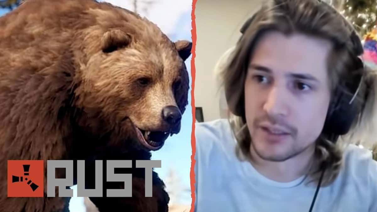 xQc rust bear attack