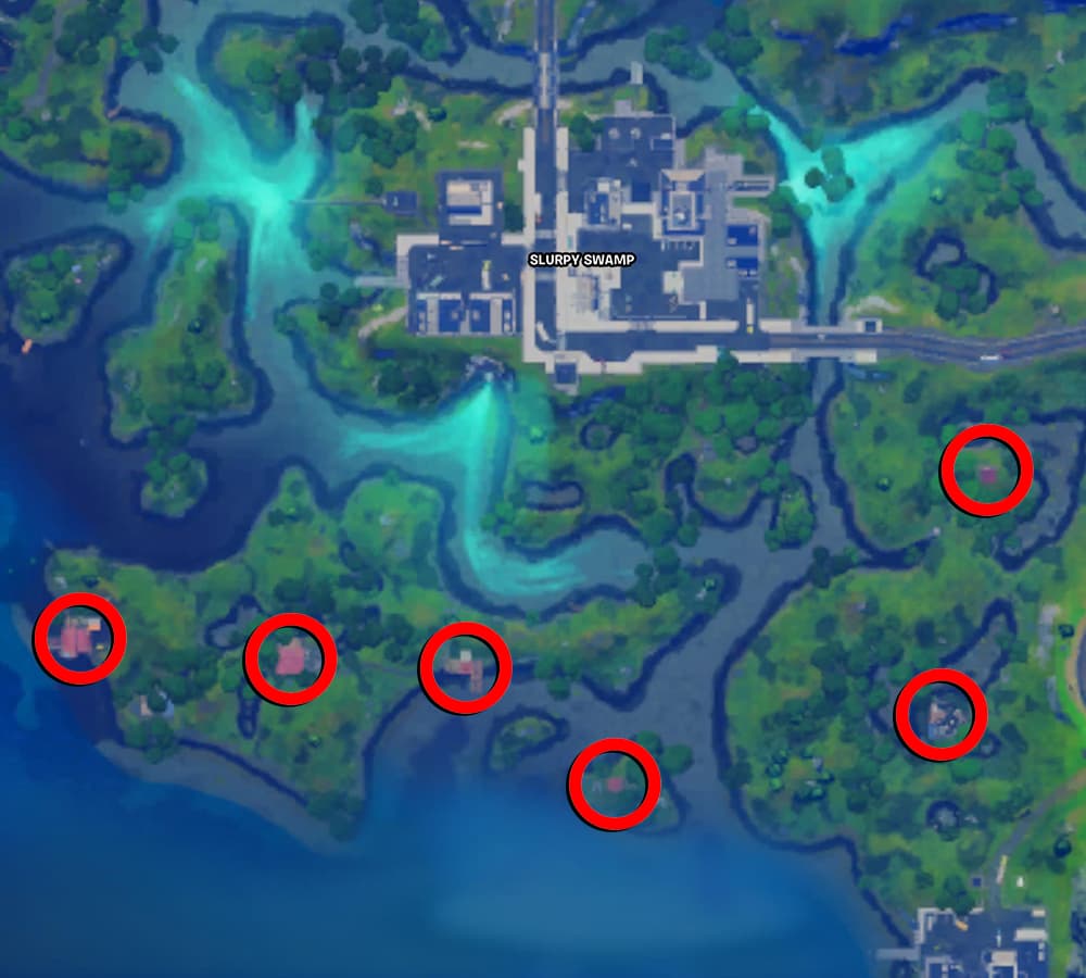 Fortnite Slurpy Swamp Houses Map