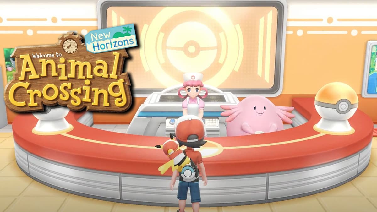 pokemon center animal crossing