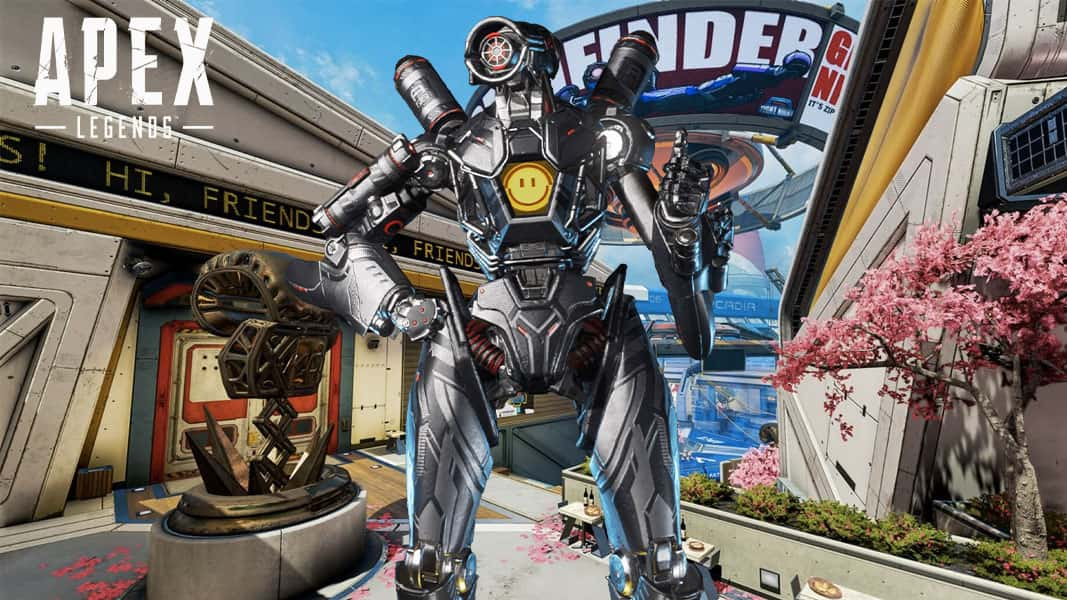 Pathfinder in Apex Legends at Pathfinder Town Takeover