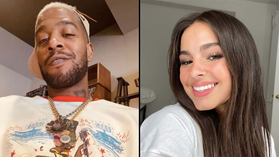 Kid Cudi side-by-side with Addison Rae