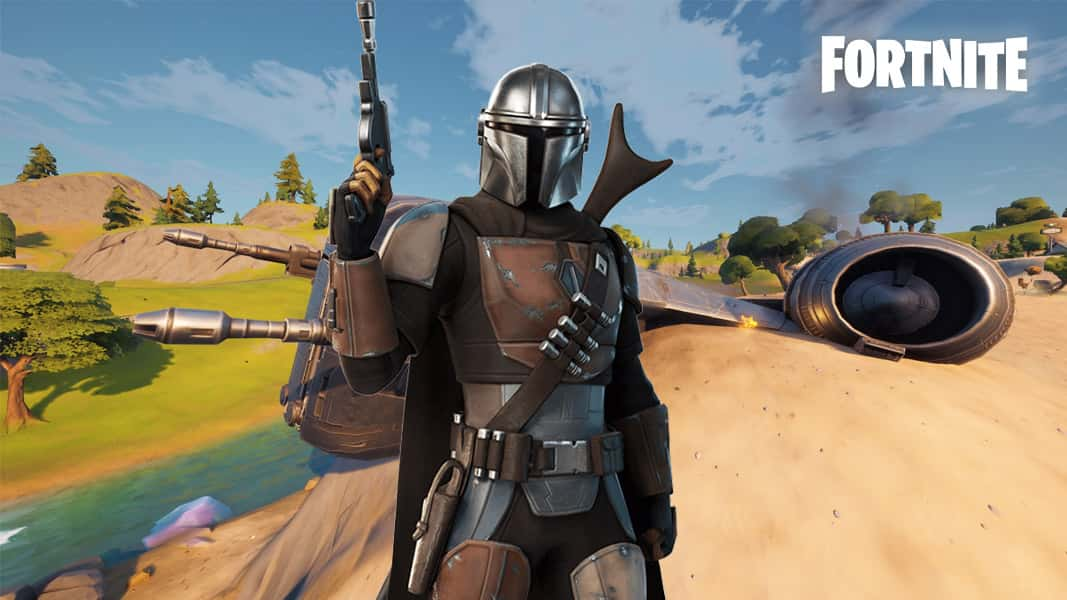 The Mandalorian and Razor Crest in Fortnite