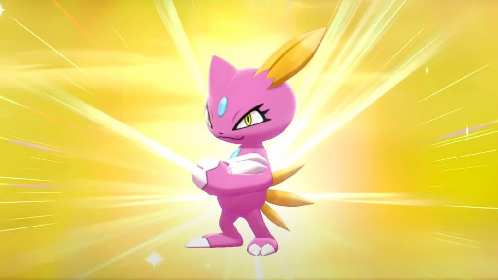 Sreenshot of Shiny Sneasel in Pokemon Sword & Shield