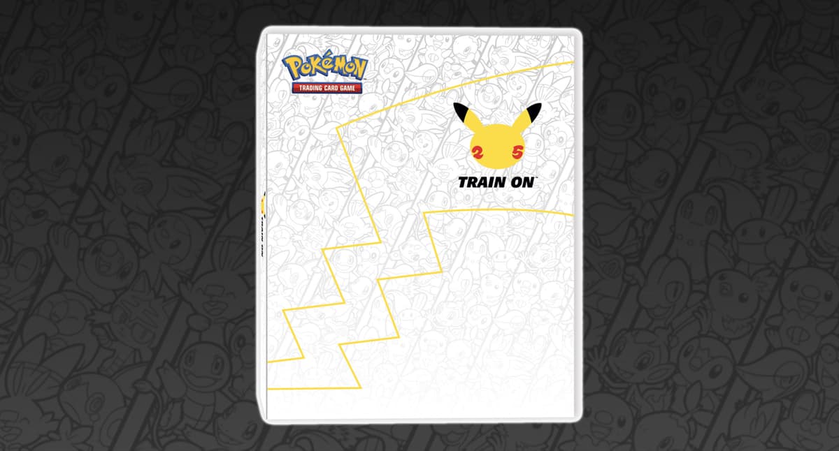 Screenshot of Pokemon 25 TCG First Partner pack binder.