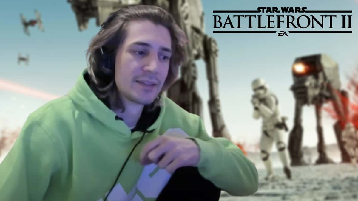 xQc on Star Wars Battlefront II