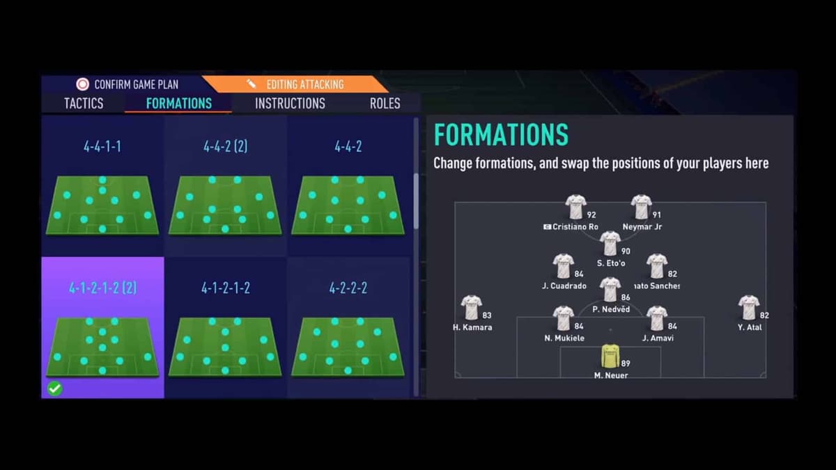 FIFA 21 custom tactics 