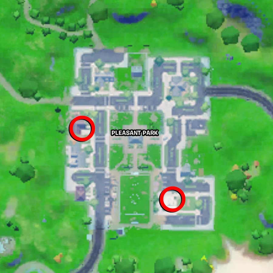 Fortnite Pleasant Park chocolate box locations