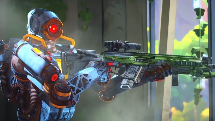 Pathfinder using Triple Take in Apex Legends