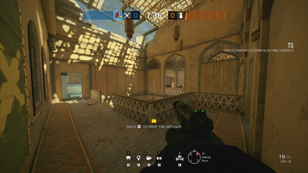 Rainbow Six Border balcony inside