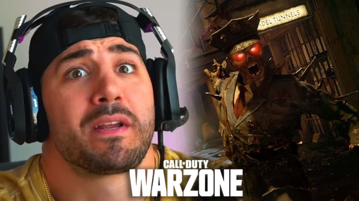 NICKMERCS next to CoD Zombies