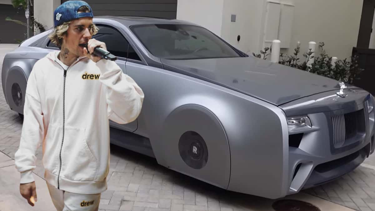 justin Bieber rolls royce west coast custom