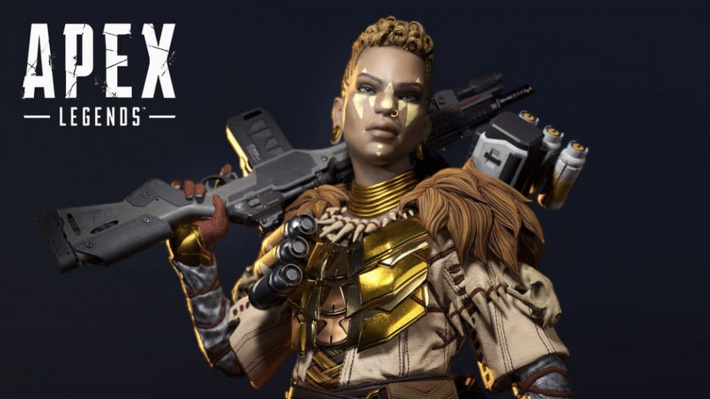 Bangalore in war paint in apex Legends