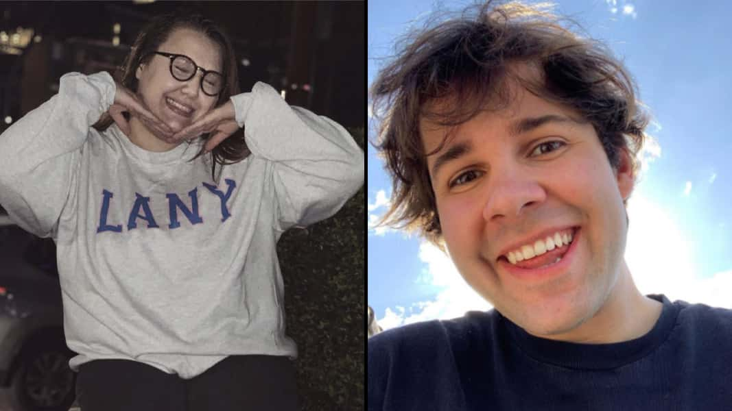 Twitch streamer BrookeGivesHugs side-by-side with David Dobrik