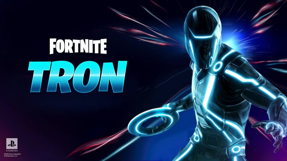 Fortnite male Tron skin