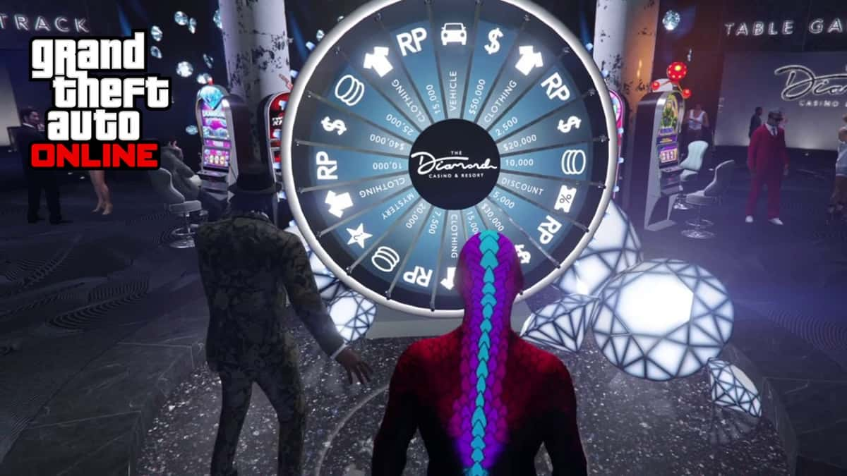 GTA 5 Lucky wheel in the casino