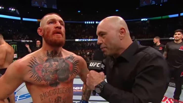 Joe Rogan interviewing Connor McGregor