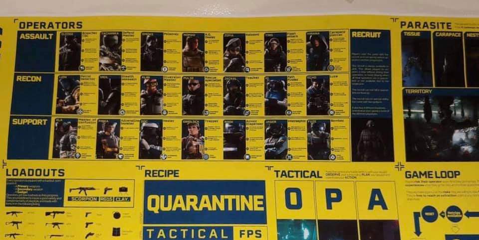 Rainbow 6 Quarantine Pamphlet Leak