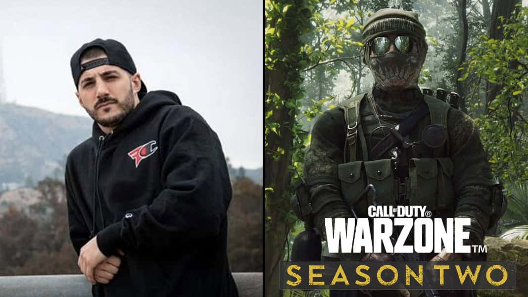 Nickmercs and a character from Warzone Season 2