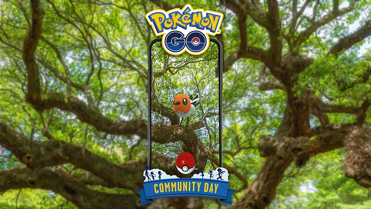 Screenshot of Fletchling Pokemon Go community day.