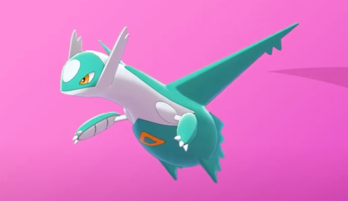 Screenshot of Shiny Latios in Pokemon Sword & Shield.