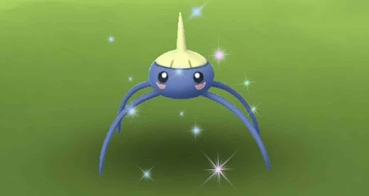 Screenshot of Shiny Surskit in Pokemon Go concept art.