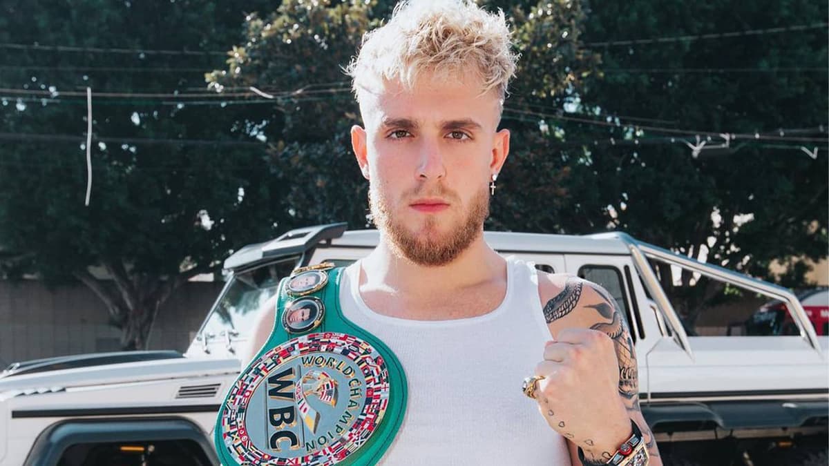 Jake Paul with WBC belt