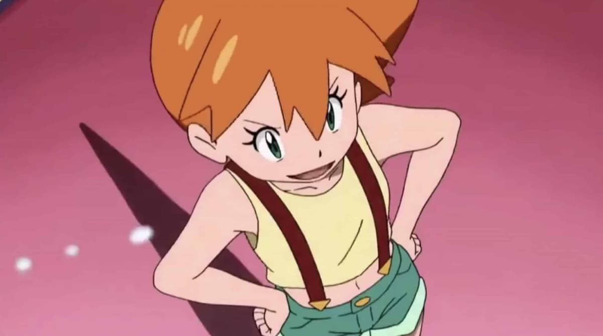 Screenshot of Misty from Pokemon Sun and Moon anime.