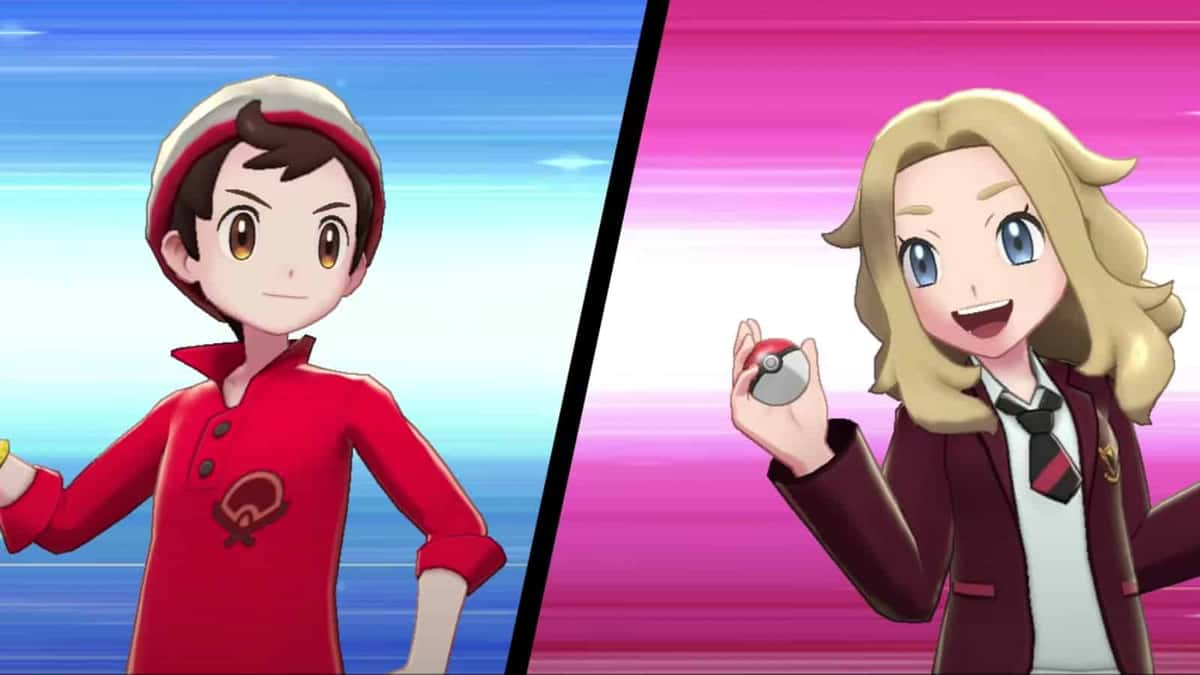 Screenshot of Pokemon Sword & Shield trainer battle.