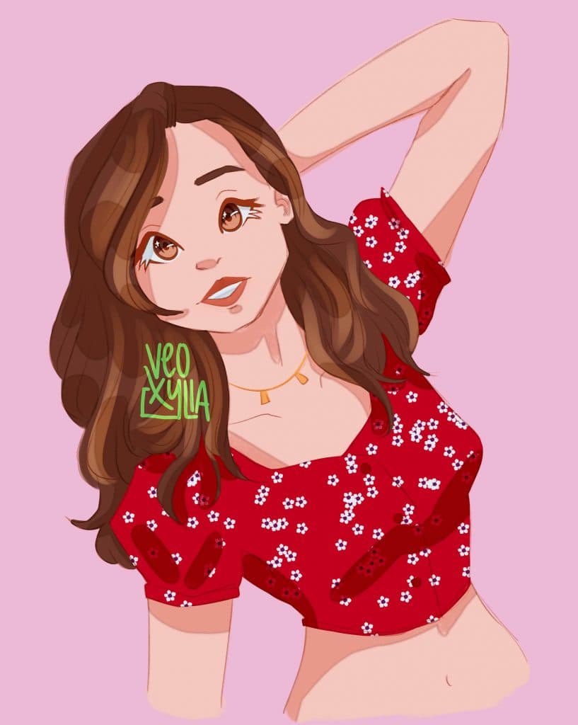 Pokimane defends fan's drawing