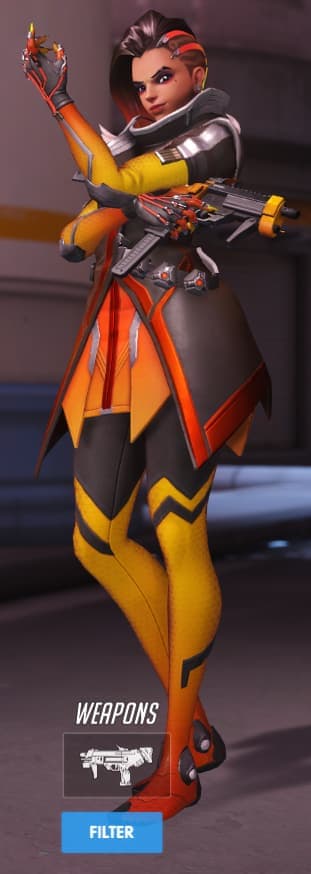 Overwatch Sombra Incendio skin