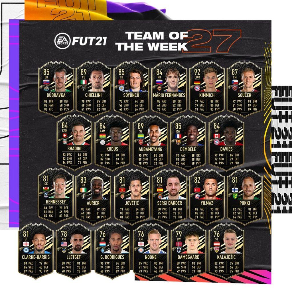 FIFA 21 TOTW 27