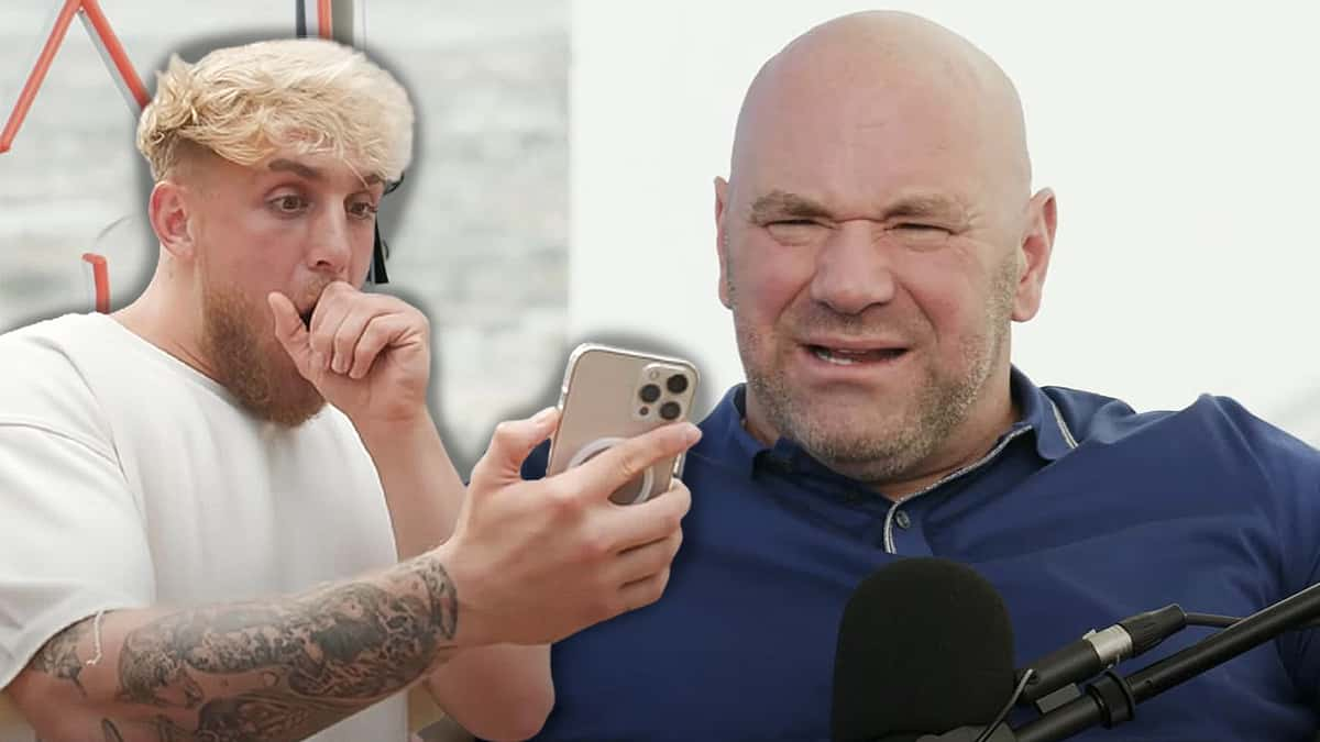 Jake Paul reacts Dana White one million dollar bet