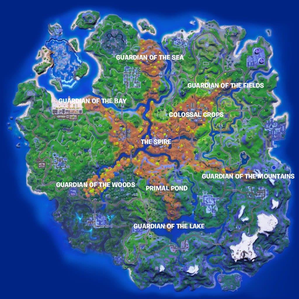 Fortnite Chapter 2 Season 6 map