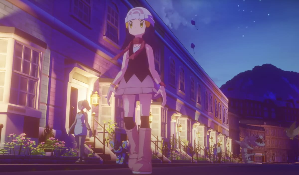 Screenshot of millenniumloops Pokemon Brilliant Diamond & Shining Pearl fan made trailer.