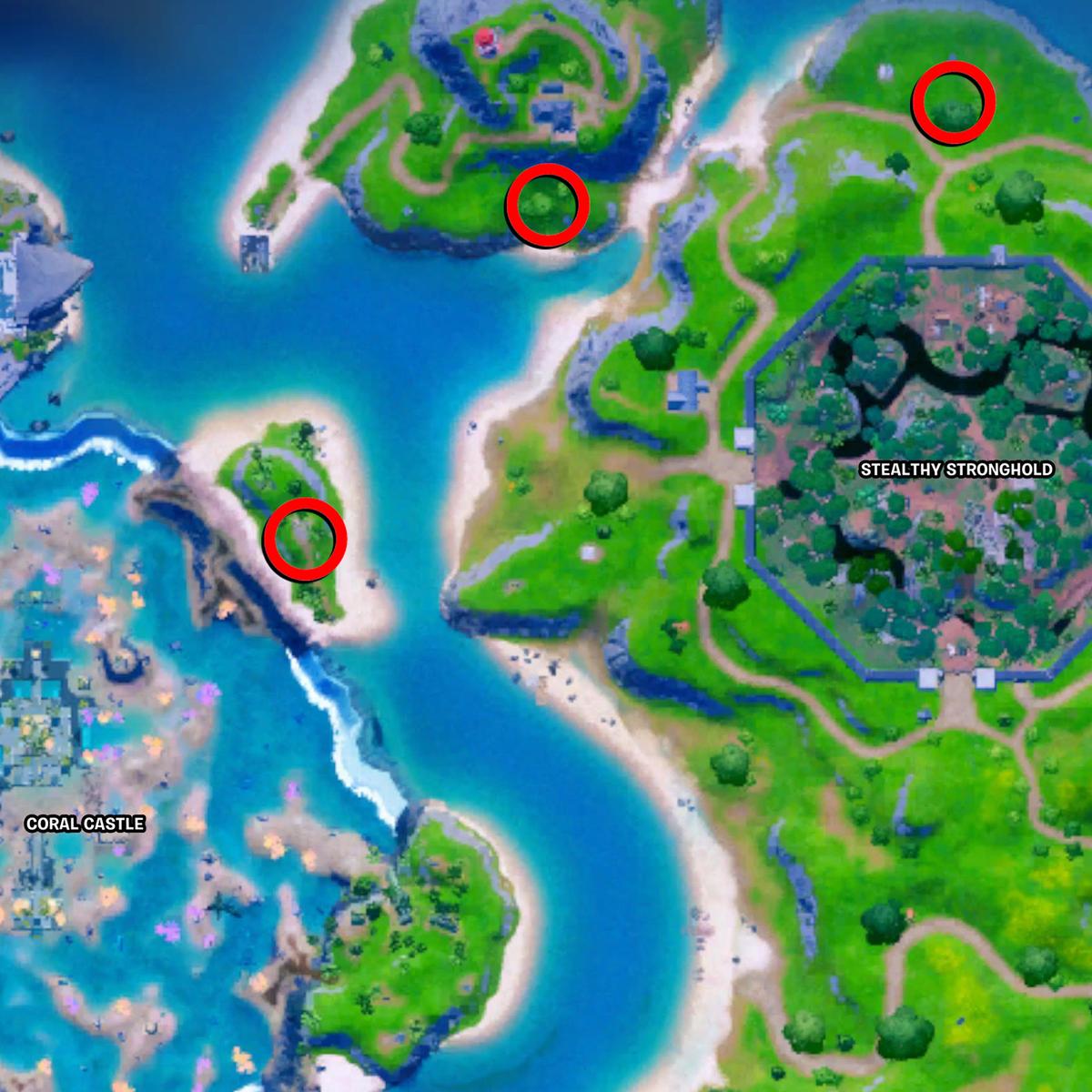 Fortnite Bouncy Eggs Locations Map