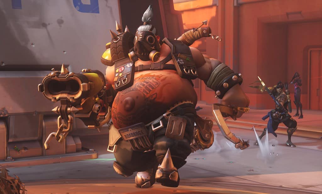 Roadhog walks slow