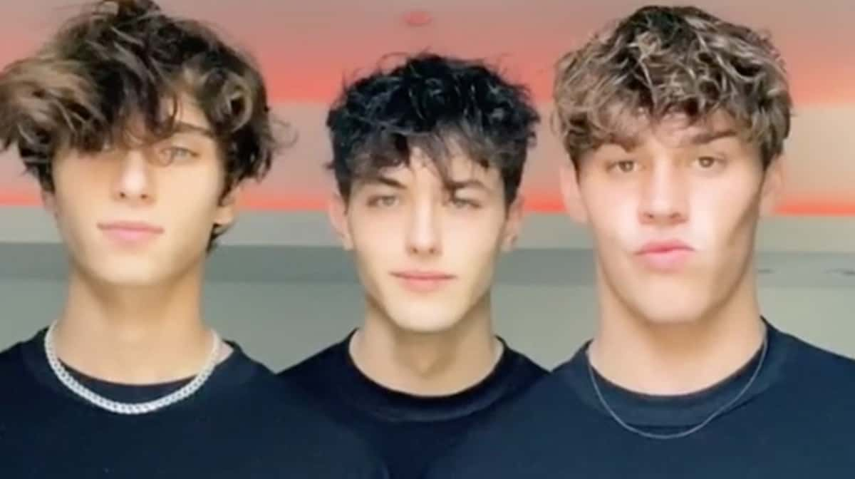 TikTok stars Josh Richards, Noah Beck, and Griffin Johnson