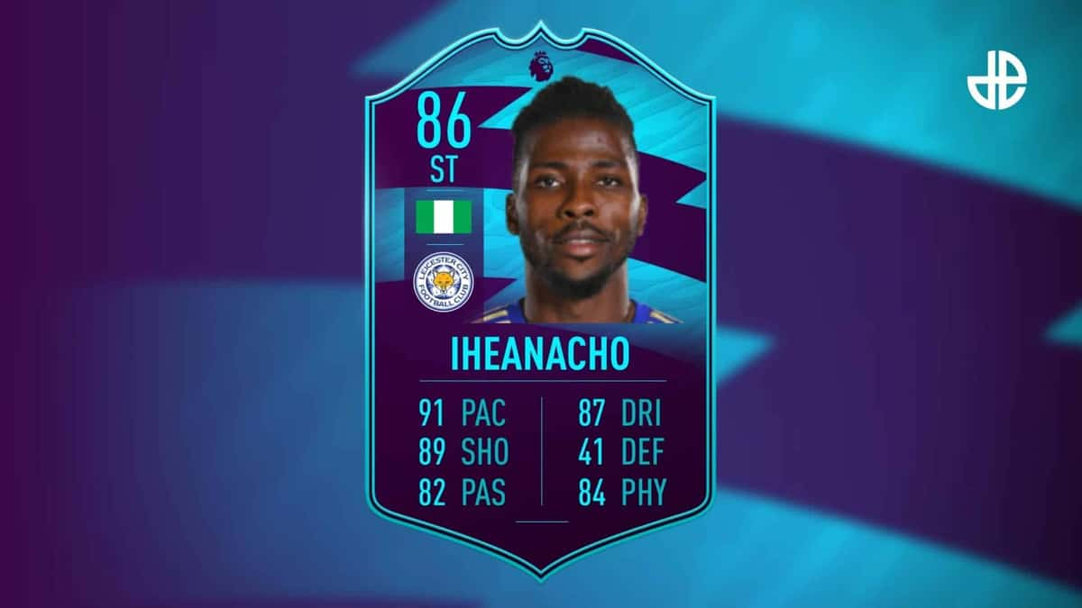 Kelechi Iheanacho FIFA 21 potm card