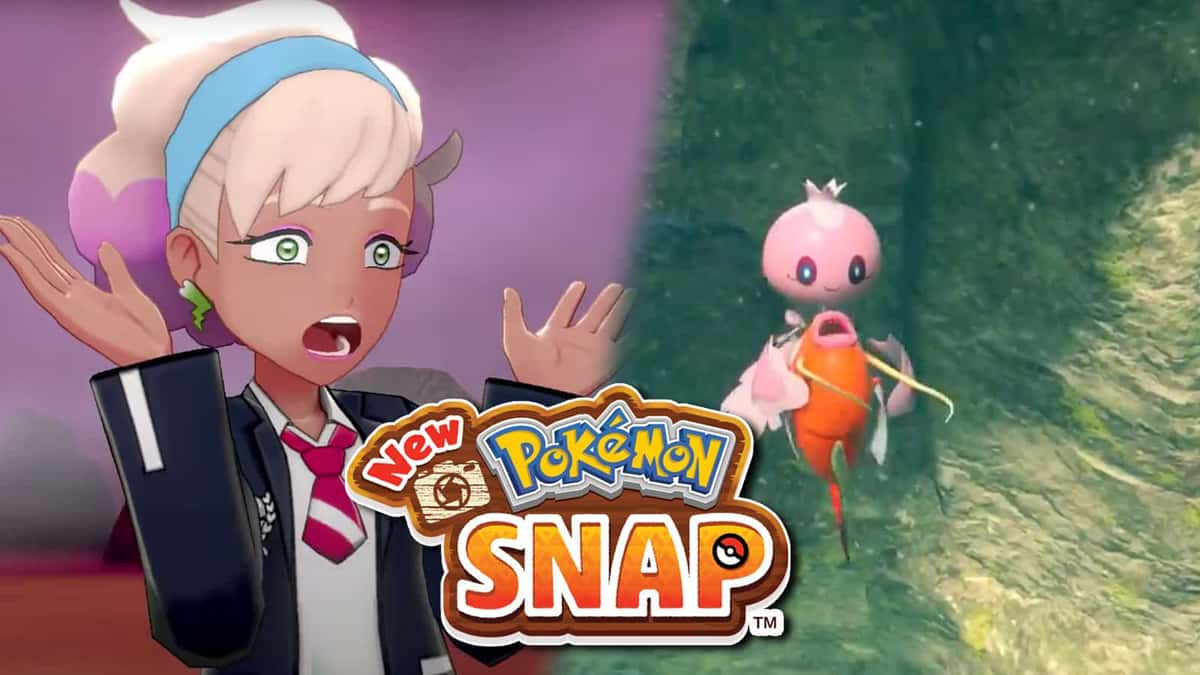 Pokemon Sword & Shield Peony next to New Pokemon Snap footage