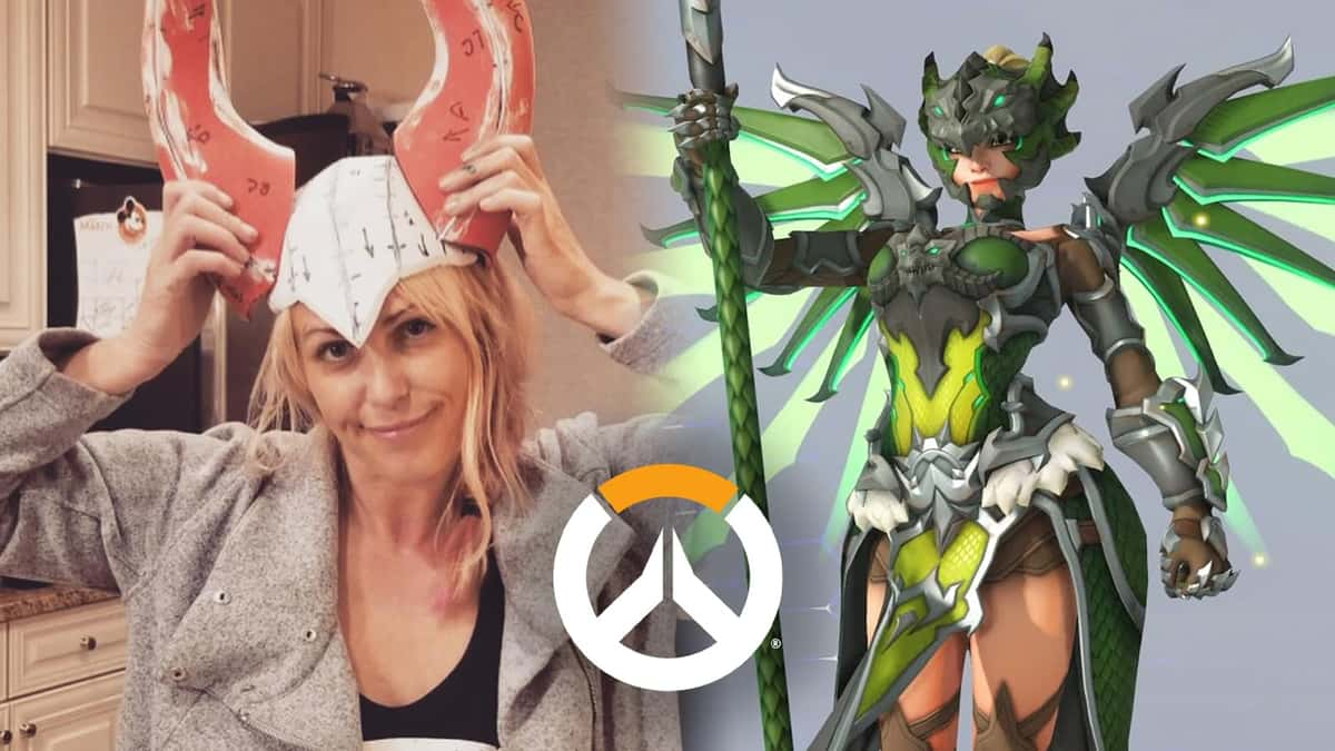 Avera's cosplay of Overwatch Dragoon Mercy