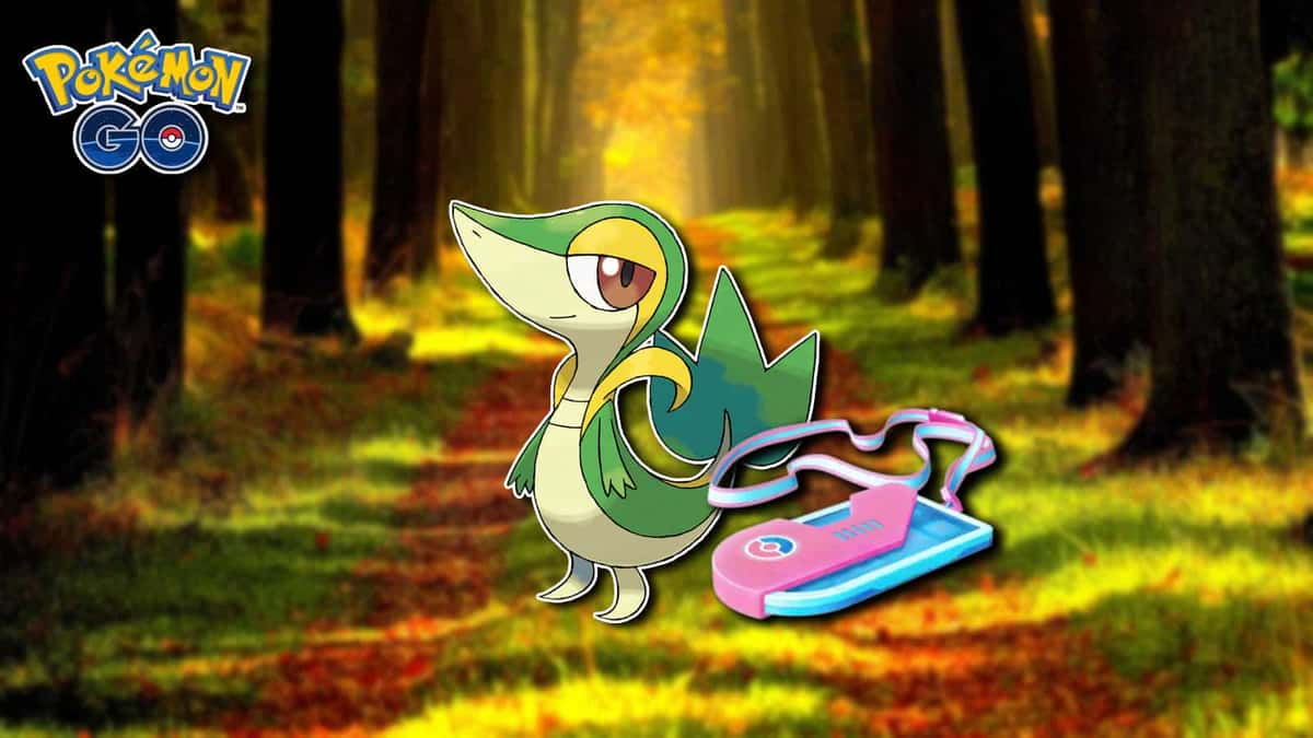 Pokemon Go Snivy in the Sunset