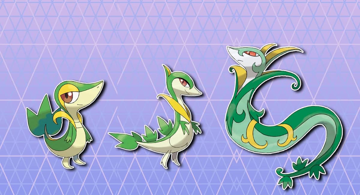 Pokemon Go Snivy evolution line Serperior