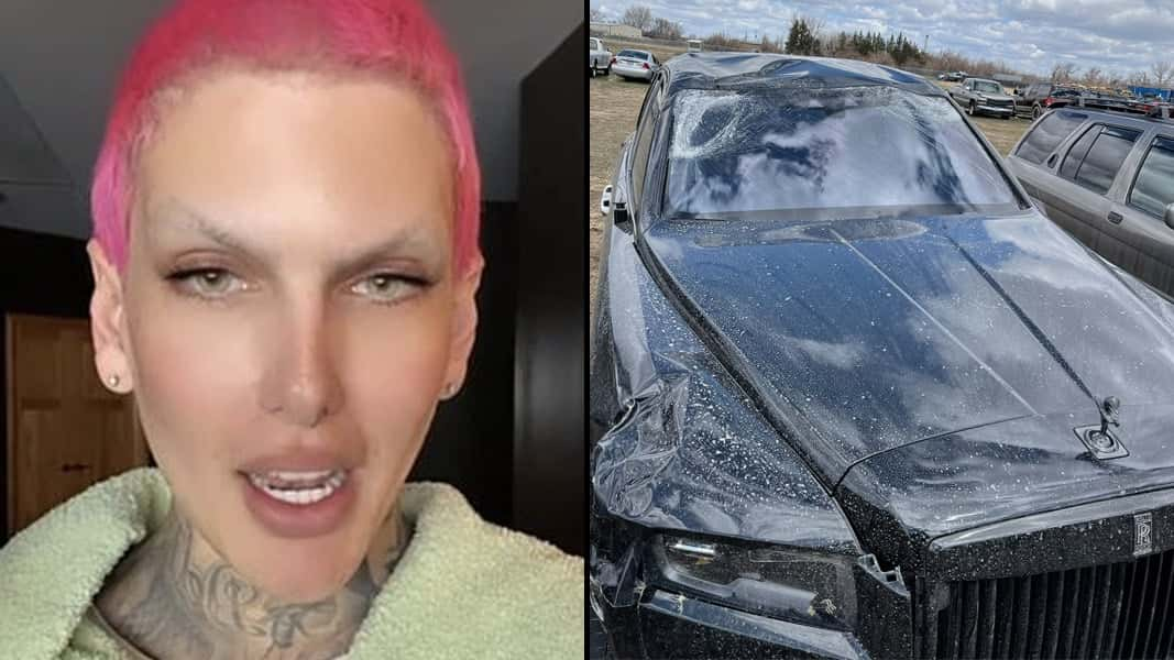 Jeffree Star after his car crash