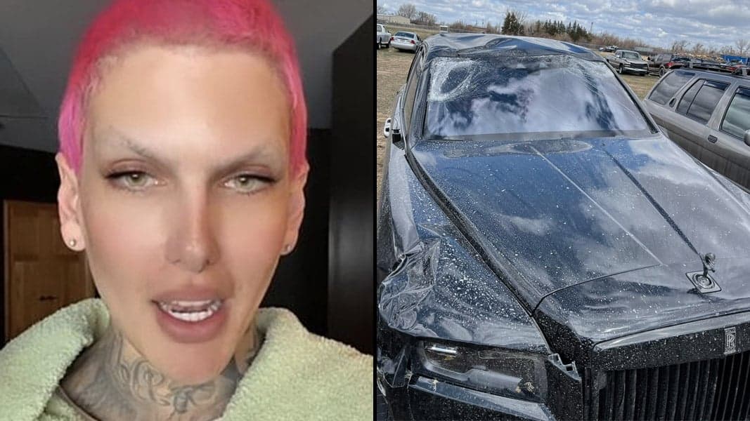 Jeffree Star after his car crash